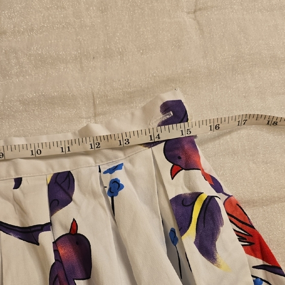 Grace Karin White A-Line Skirt with Floral Print - Picture 12 of 14